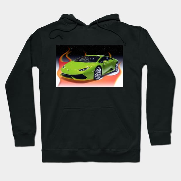 Very Cool Bookfair Car Poster Tapestry With FLAMES 2000's Nostalgia Hoodie by blueversion